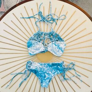 NWOT Mikoh Bikini Set in Whitewater Fiji print